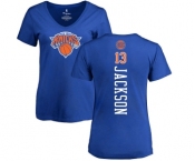 NBA Women's Nike New York Knicks #13 Mark Jackson Royal Blue Backer T-Shirt