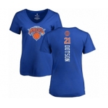 NBA Women's Nike New York Knicks #21 Damyean Dotson Royal Blue Backer T-Shirt