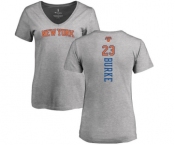 NBA Women's Nike New York Knicks #23 Trey Burke Ash Backer T-Shirt