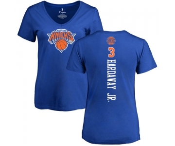 NBA Women's Nike New York Knicks #3 Tim Hardaway Jr. Royal Blue Backer T-Shirt