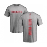 NBA Nike Houston Rockets #1 Michael Carter-Williams Ash Backer T-Shirt