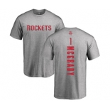 NBA Nike Houston Rockets #1 Tracy McGrady Ash Backer T-Shirt