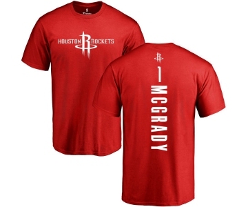 NBA Nike Houston Rockets #1 Tracy McGrady Red Backer T-Shirt