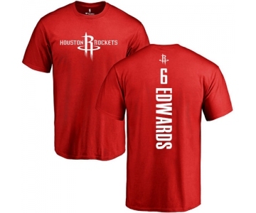 NBA Nike Houston Rockets #6 Vincent Edwards Red Backer T-Shirt