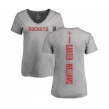 NBA Women's Nike Houston Rockets #1 Michael Carter-Williams Ash Backer T-Shirt