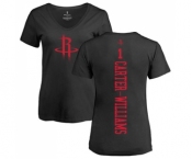 NBA Women's Nike Houston Rockets #1 Michael Carter-Williams Black One Color Backer Slim-Fit V-Neck T-Shirt