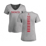 NBA Women's Nike Houston Rockets #33 Ryan Anderson Ash Backer T-Shirt