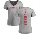 NBA Women's Nike Houston Rockets #7 Joe Johnson Ash Backer T-Shirt