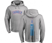 NBA Nike Oklahoma City Thunder #0 Russell Westbrook Ash Backer Pullover Hoodie