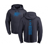 NBA Nike Oklahoma City Thunder #0 Russell Westbrook Navy Blue One Color Backer Pullover Hoodie