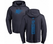 NBA Nike Oklahoma City Thunder #17 Dennis Schroder Navy Blue One Color Backer Pullover Hoodie