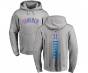 NBA Nike Oklahoma City Thunder #35 Kevin Durant Ash Backer Pullover Hoodie