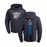 NBA Nike Oklahoma City Thunder #35 Kevin Durant Navy Blue Backer Pullover Hoodie