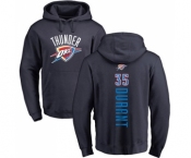 NBA Nike Oklahoma City Thunder #35 Kevin Durant Navy Blue Backer Pullover Hoodie