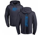 NBA Nike Oklahoma City Thunder #35 Kevin Durant Navy Blue One Color Backer Pullover Hoodie