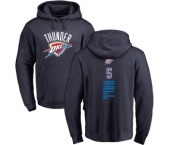 NBA Nike Oklahoma City Thunder #5 Devon Hall Navy Blue Backer Pullover Hoodie