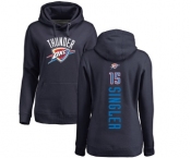 NBA Women's Nike Oklahoma City Thunder #15 Kyle Singler Navy Blue Backer Pullover Hoodie