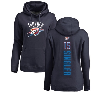 NBA Women's Nike Oklahoma City Thunder #15 Kyle Singler Navy Blue Backer Pullover Hoodie