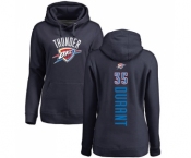 NBA Women's Nike Oklahoma City Thunder #35 Kevin Durant Navy Blue Backer Pullover Hoodie