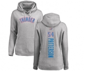 NBA Women's Nike Oklahoma City Thunder #54 Patrick Patterson Ash Backer Pullover Hoodie