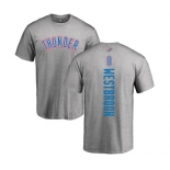 NBA Nike Oklahoma City Thunder #0 Russell Westbrook Ash Backer T-Shirt