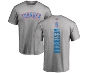 NBA Nike Oklahoma City Thunder #0 Russell Westbrook Ash Backer T-Shirt