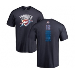 NBA Nike Oklahoma City Thunder #12 Steven Adams Navy Blue Backer T-Shirt