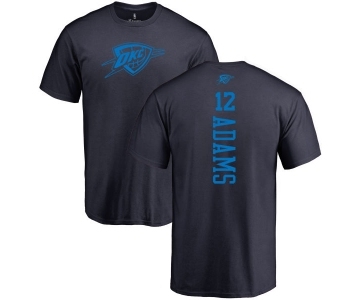 NBA Nike Oklahoma City Thunder #12 Steven Adams Navy Blue One Color Backer T-Shirt