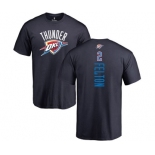 NBA Nike Oklahoma City Thunder #2 Raymond Felton Navy Blue Backer T-Shirt