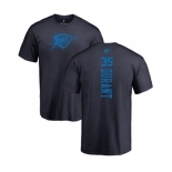 NBA Nike Oklahoma City Thunder #35 Kevin Durant Navy Blue One Color Backer T-Shirt