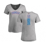 NBA Women's Nike Oklahoma City Thunder #12 Steven Adams Ash Backer T-Shirt