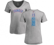 NBA Women's Nike Oklahoma City Thunder #13 Paul George Ash Backer T-Shirt