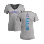 NBA Women's Nike Oklahoma City Thunder #15 Kyle Singler Ash Backer T-Shirt