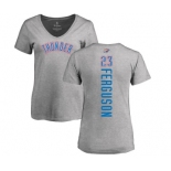 NBA Women's Nike Oklahoma City Thunder #23 Terrance Ferguson Ash Backer T-Shirt