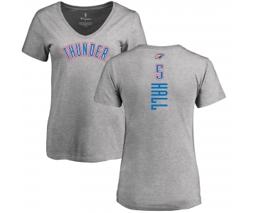 NBA Women's Nike Oklahoma City Thunder #5 Devon Hall Ash Backer T-Shirt