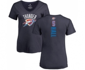 NBA Women's Nike Oklahoma City Thunder #5 Devon Hall Navy Blue Backer T-Shirt