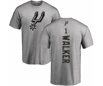 NBA Nike San Antonio Spurs #1 Lonnie Walker Ash Backer T-Shirt