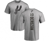 NBA Nike San Antonio Spurs #10 DeMar DeRozan Ash Backer T-Shirt