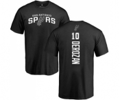 NBA Nike San Antonio Spurs #10 DeMar DeRozan Black Backer T-Shirt