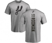 NBA Nike San Antonio Spurs #10 Dennis Rodman Ash Backer T-Shirt