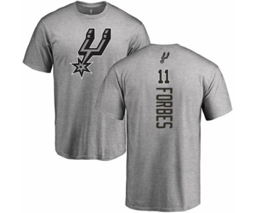 NBA Nike San Antonio Spurs #11 Bryn Forbes Ash Backer T-Shirt