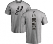 NBA Nike San Antonio Spurs #12 Bruce Bowen Ash Backer T-Shirt