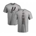 NBA Nike San Antonio Spurs #12 LaMarcus Aldridge Ash Backer T-Shirt