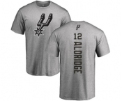 NBA Nike San Antonio Spurs #12 LaMarcus Aldridge Ash Backer T-Shirt