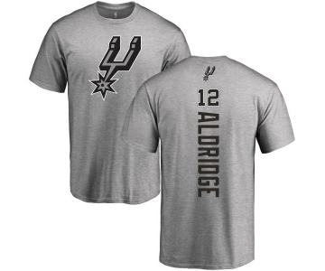 NBA Nike San Antonio Spurs #12 LaMarcus Aldridge Ash Backer T-Shirt