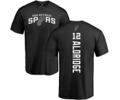 NBA Nike San Antonio Spurs #12 LaMarcus Aldridge Black Backer T-Shirt