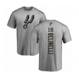 NBA Nike San Antonio Spurs #18 Marco Belinelli Ash Backer T-Shirt