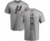 NBA Nike San Antonio Spurs #18 Marco Belinelli Ash Backer T-Shirt