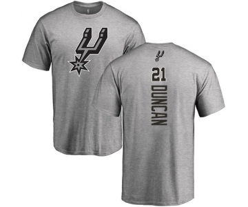 NBA Nike San Antonio Spurs #21 Tim Duncan Ash Backer T-Shirt