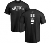 NBA Nike San Antonio Spurs #22 Rudy Gay Black Backer T-Shirt